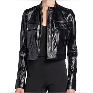 Theory Patent Faux Leather Jacket